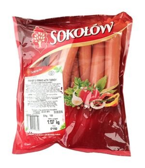 Sokolow Franks Farmers with Turkey (8kg/Box) (Apprx 1.120kg)