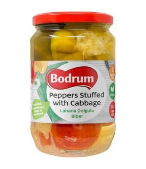 Bodrum Peppers with Stuffed Cabbage
