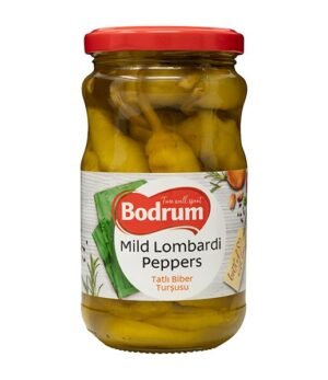 Bodrum Pickled Mild Lombardi Peppers