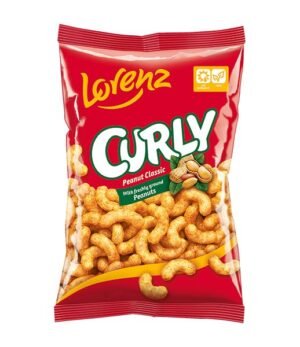Curly Peanut Flavoured Corn Puffs