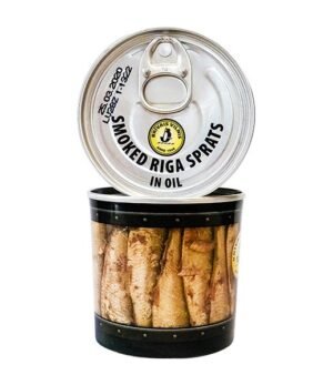 Brivais Smoked Riga Sprats in Oil (Poluprop. Can)