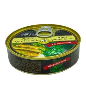 Brivais Smoked Riga Sprats in oil with taste of Dill