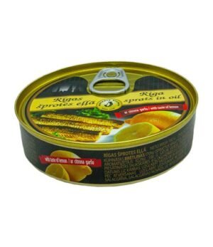 Brivais Smoked Riga Sprats in oil with taste of Lemon